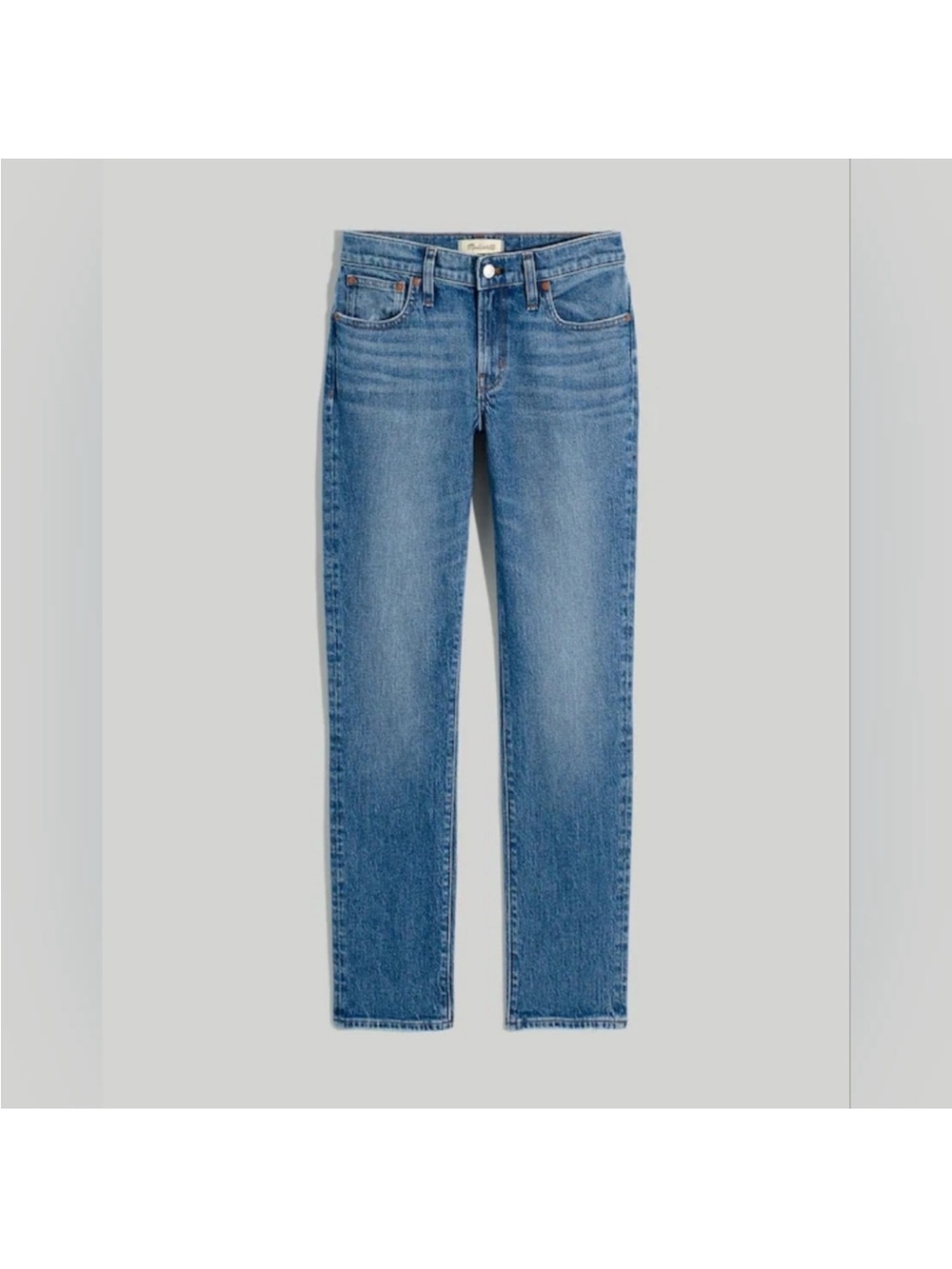 Madewell Straight-Leg Jeans in Medium Blue Wash